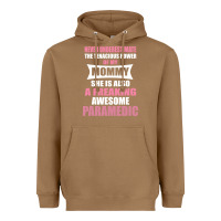 Toasted Coconut never underestimate mommy paramedic Heavyweight Hoodie - artisFamous