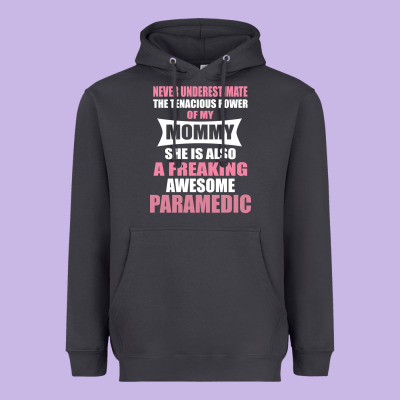Never Underestimate Mommy Paramedic Heavyweight Hoodie Designed By Artisfamous