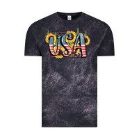 Cloud Black USA 4th of July Vintage Tee - FaDigitalArtStudio