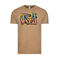 Vintage Coffee USA 4th of July Vintage Tee - FaDigitalArtStudio