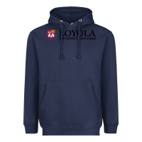 Navy Loyola College Chicago Heavyweight Hoodie - artisFamous