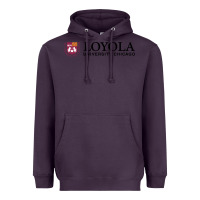 Plum Loyola College Chicago Heavyweight Hoodie - artisFamous