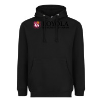 Black Loyola College Chicago Heavyweight Hoodie - artisFamous