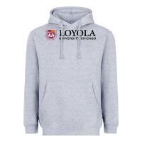 Heather Grey Loyola College Chicago Heavyweight Hoodie - artisFamous