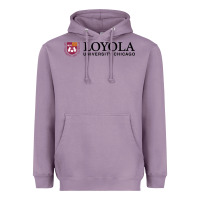 Lavender Loyola College Chicago Heavyweight Hoodie - artisFamous