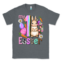 Charcoal Heather My first Easter Girl Easter Day Classic Tee - HowdyJamesFarm