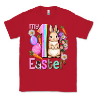 Red My first Easter Girl Easter Day Classic Tee - HowdyJamesFarm