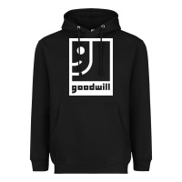 Black goodwill classic Heavyweight Hoodie - artisFamous