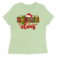 Matcha christmas nonnie claus Ladies Tee - FaDigitalArtStudio