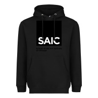 Black School of The Art Institute of Chicago College Heavyweight Hoodie - artisFamous