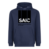 Navy School of The Art Institute of Chicago College Heavyweight Hoodie - artisFamous