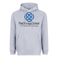 Heather Grey The Chicago School of Professional Psychology Heavyweight Hoodie - artisFamous
