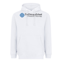 White The Chicago School of Professional Psychology Heavyweight Hoodie - artisFamous