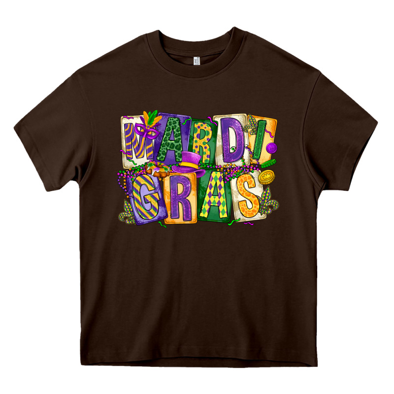 Mardi  Gras Heavy Core Tee by CowGirlArtShop | Teevron
