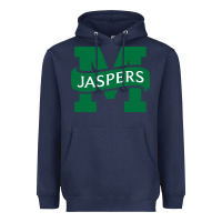 Navy manhattan jaspers Heavyweight Hoodie - artisFamous