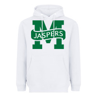 White manhattan jaspers Heavyweight Hoodie - artisFamous