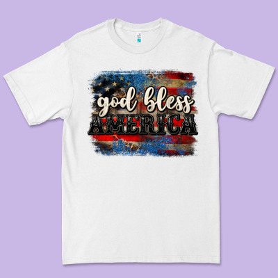 God Bless America  4th Of July Premium Tee Designed By Cowgirlartshop