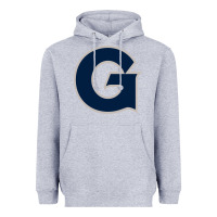 Heather Grey georgetown hoyas Heavyweight Hoodie - artisFamous