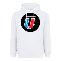 White Universal Technical Institute College Heavyweight Hoodie - artisFamous