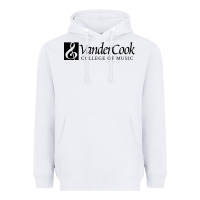White Vandercook College of Music Heavyweight Hoodie - artisFamous