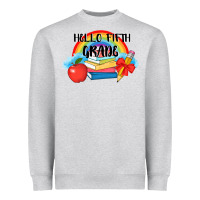 Heather Grey back to school hello fifth grade 3200x2400 Heavyweight Sweatshirt - AdoDesignShop