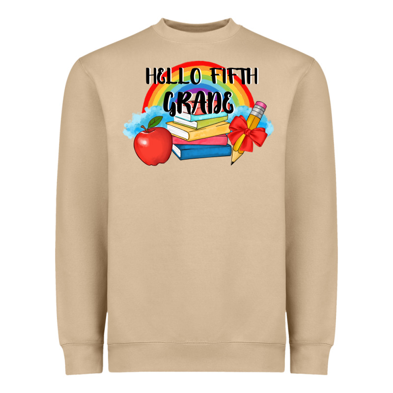 Back To School Hello Fifth Grade 3200x2400 Heavyweight Sweatshirt by AdoDesignShop | Teevron
