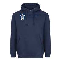 Navy Wheaton College (Illinois) Heavyweight Hoodie - artisFamous