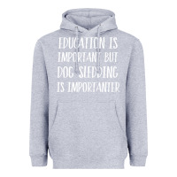 Heather Grey dog sledding is importanter Heavyweight Hoodie - artisFamous