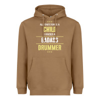 Toasted Coconut i raised a badass drummer Heavyweight Hoodie - artisFamous