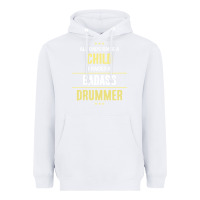 White i raised a badass drummer Heavyweight Hoodie - artisFamous
