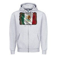 Heather Grey mexico flag black glitter leopard Zipper Hoodie - AdoDesignShop