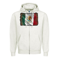 Oatmeal Heather mexico flag black glitter leopard Zipper Hoodie - AdoDesignShop