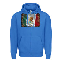 True Royal mexico flag black glitter leopard Zipper Hoodie - AdoDesignShop