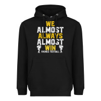 Black vikings we almost always almost win   funny sports Heavyweight Hoodie - artisFamous