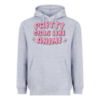 Heather Grey Pretty Girls Like Anime Heavyweight Hoodie - artisFamous