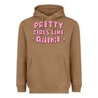 Toasted Coconut Pretty Girls Like Anime Heavyweight Hoodie - artisFamous