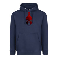 Navy Spartan Heavyweight Hoodie - artisFamous