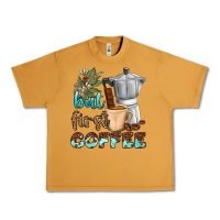 Peanut Butter coffee cups but first coffee bbs Urban Heavy Tee - BundleAndBundleShop