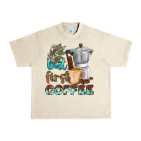 Sandshell coffee cups but first coffee bbs Urban Heavy Tee - BundleAndBundleShop