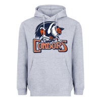 Heather Grey Condors, The Bakersfield Heavyweight Hoodie - artisFamous