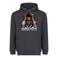 Smoke Rest in Peace Young Dolph Heavyweight Hoodie - artisFamous