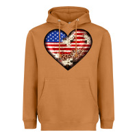 Meerkat western usa flag heart Heavyweight Hoodie - JahusDesignShop