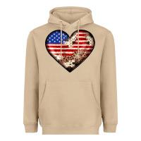Mushroom western usa flag heart Heavyweight Hoodie - JahusDesignShop