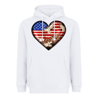 White western usa flag heart Heavyweight Hoodie - JahusDesignShop