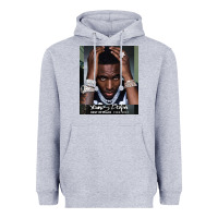 Heather Grey Rest in Peace Young Dolph Heavyweight Hoodie - artisFamous