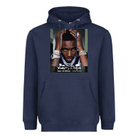 Navy Rest in Peace Young Dolph Heavyweight Hoodie - artisFamous
