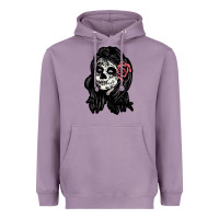 Lavender sugar skull lady Heavyweight Hoodie - artisFamous