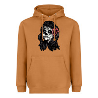 Meerkat sugar skull lady Heavyweight Hoodie - artisFamous