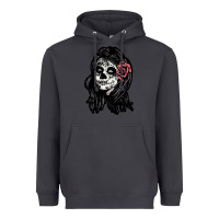 Smoke sugar skull lady Heavyweight Hoodie - artisFamous