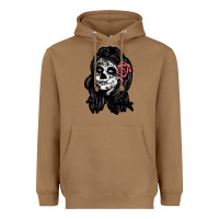 Toasted Coconut sugar skull lady Heavyweight Hoodie - artisFamous